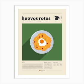Huevos Rotos Art Print