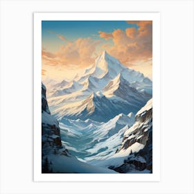 Swiss Mountains Art Print