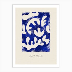 Yves Klein Blue Abstract Shapes Art Print