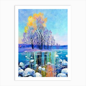 Winter In The Snow Art Print