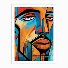 Abstract Of A Man 1 Art Print