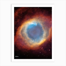 Helix Nebula. NGC 7293 ⛔ HQ-quality (NASA Hubble Space Telescope) — space poster, science poster, space photo Art Print