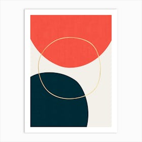 Colorful abstract shapes 18 Art Print