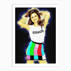 Spirit Of Selena Gomez Art Print