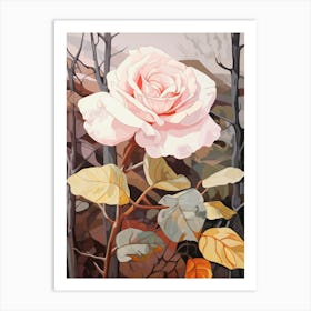 Rose 8 Flower Painting Art Print