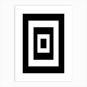 Bauhaus Black Exhibition Square Logo Art Print