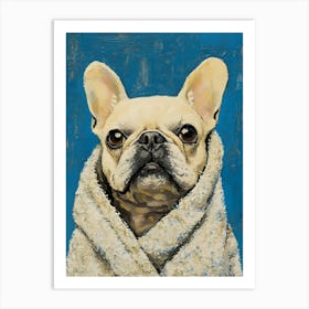 Wash Closet Frenchie 4 Art Print