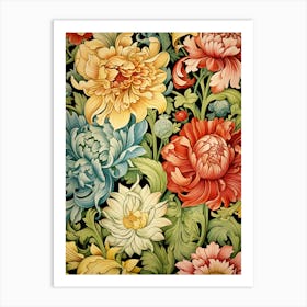 Floral Wallpaper 74 Art Print