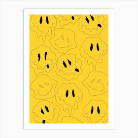 Smiley Faces Art Print