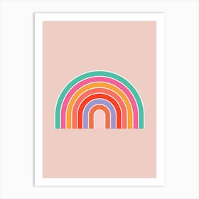 Retro Rainbow Art Print