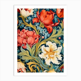 Floral Wallpaper 168 Art Print