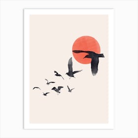 Birds In The Sky Art Print