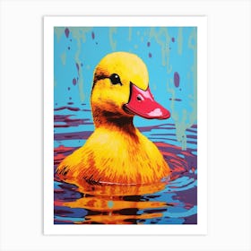 Duckling Colour Splash 3 Art Print