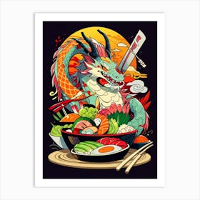 Japanese Dragon 6 Art Print