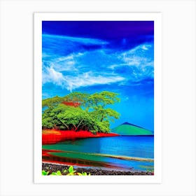 Isla De Ometepe Nicaragua Pop Art Photography Tropical Destination Art Print