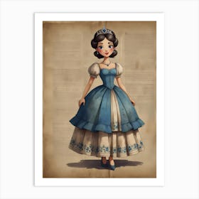 Princess Cinderella- kids 2 Art Print