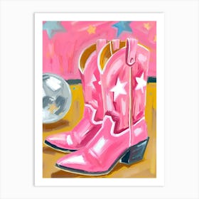 Cowboyboots Disco Art Print