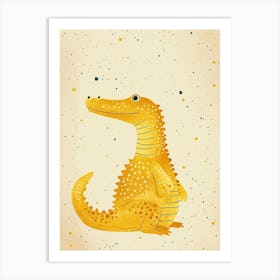 Yellow Alligator 1 Art Print