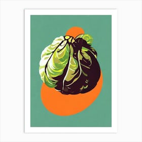 Brussels Sprouts Bold Graphic vegetable Art Print