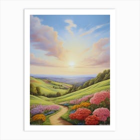 Piedmont, spring season,USA. Art Print