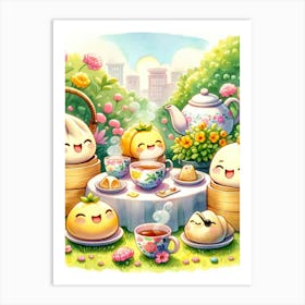 Chinese Tea Party Art Print