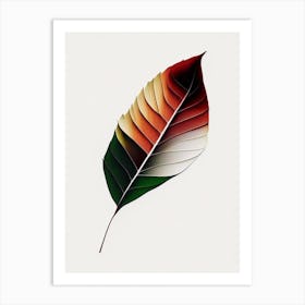Birch Leaf Abstract 2 Art Print