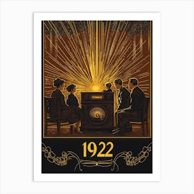 Aihrgdesign A Vintage Technology Poster Celebrating The Radio 362f9be7 B55b 4a43 8033 0302f2a1b562 0 Art Print