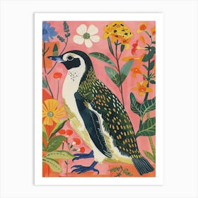 Spring Birds Penguin 3 Art Print