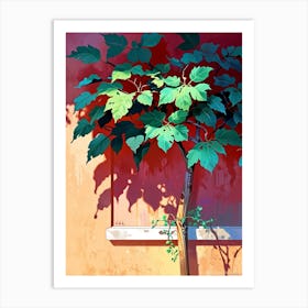 Tree In The Window Art Print