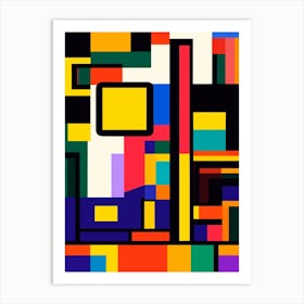 Abstract Squares 1 Art Print