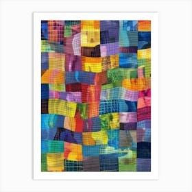 Quilted Patchwork Art Print