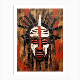 African tribe warrior Art Print