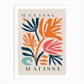 Matisse inspired floral art Art Print