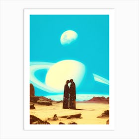 Falling In Love On Mars Art Print