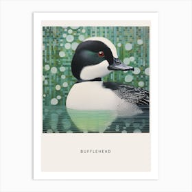 Ohara Koson Inspired Bird Painting Bufflehead 2 Poster Art Print