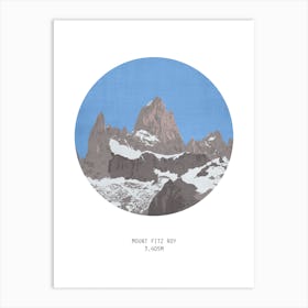 Mount Fitz Roy Patagonia Mountain Art Print