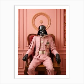 Darth Vader In Wes Anderson Style 41 Art Print