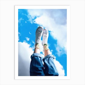 Shoes Ascend The Sky Art Print