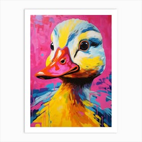 Duckling Pop Art 4 Art Print