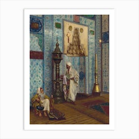 In The Mosque, Rudolf Ernst Art Print