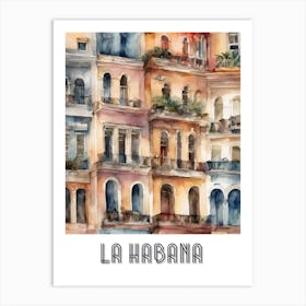 La Habana Cityscape 2 Art Print