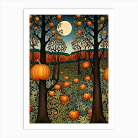 William Morris Pumpkin Patch Art Print