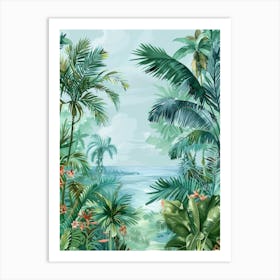 Tropical Background 1 Art Print