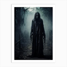 Ancient Health Frightened Daemon Human Rip Costume Scarey Afraid Invisible Evil Spook Ma (19) Art Print