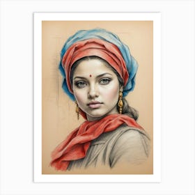 Indian Woman 1 Art Print