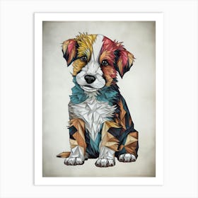 Polygonal Dog Art Print