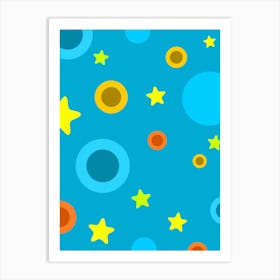 Stars And Circles Art Print