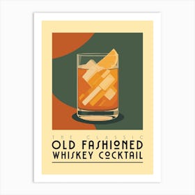 Old Fashioned Cocktail Art Print