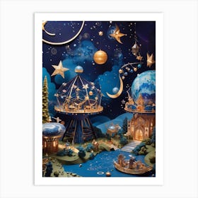 Christmas Village Art Print