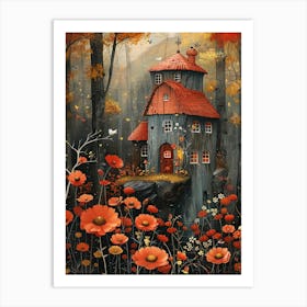 House In The Woods Art Print